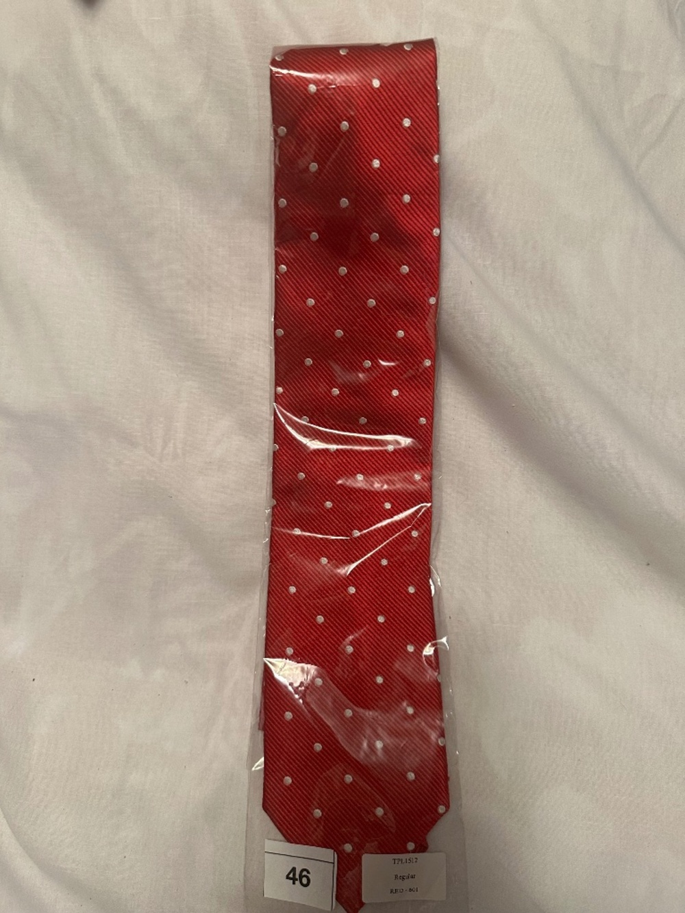 Paul Fredrick red men's tie